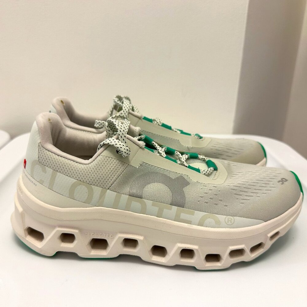 On Cloudmonster in Aloe EU 40.5 USM 7.5 USW 9 GUC